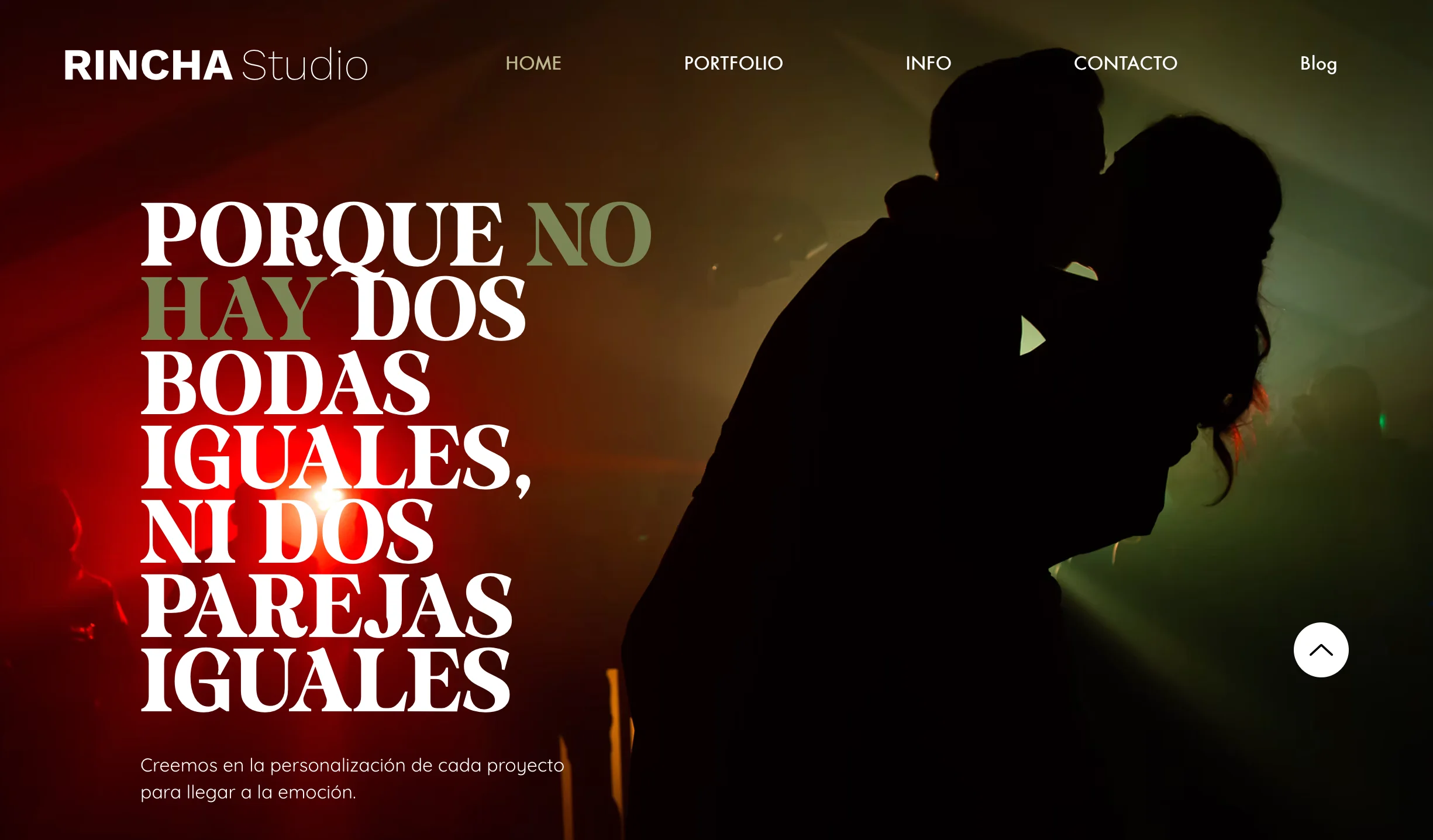 Proyecto web: rincha studio - Rincha Studio — Fotografía de bodas en Vigo y Galicia. Rediseño web orientado a SEO local y captación de leads: posicionamiento en búsquedas de fotógrafos de boda en Vigo, formulario de consulta optimizado y galería de trabajos.